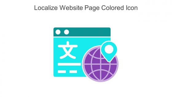 Localize Website Page Colored Icon In Powerpoint Pptx Png And Editable Eps Format