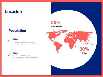 Location 50 percentages ppt powerpoint presentation styles graphics template