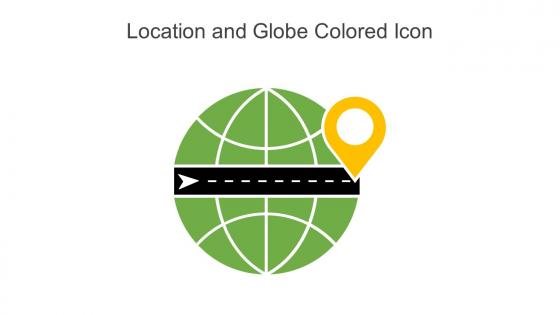 Location And Globe Colored Icon In Powerpoint Pptx Png And Editable Eps Format