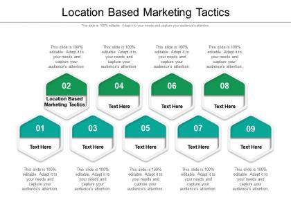 Location based marketing tactics ppt powerpoint presentation portfolio infographics cpb