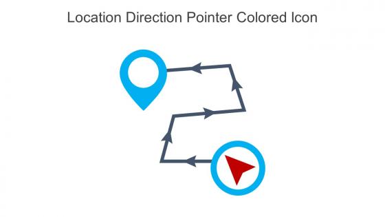 Location Direction Pointer Colored Icon In Powerpoint Pptx Png And Editable Eps Format