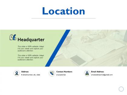 Location headquarter k194 ppt powerpoint presentation gallery images