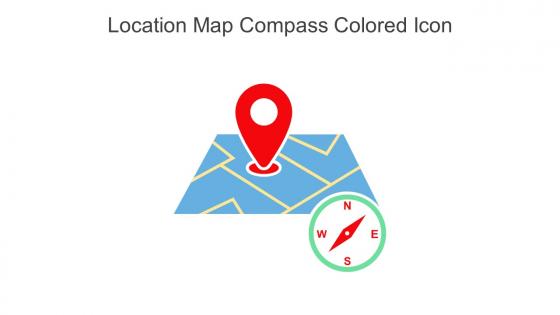 Location Map Compass Colored Icon In Powerpoint Pptx Png And Editable Eps Format
