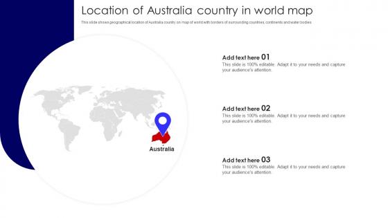 Location Of Australia Country In World Map