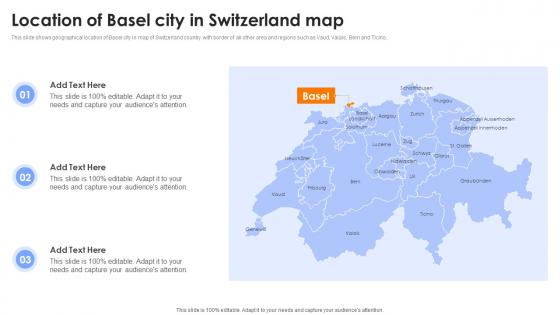 Location Of Basel City In Switzerland Map