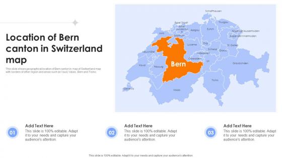 Location Of Bern Canton In Switzerland Map