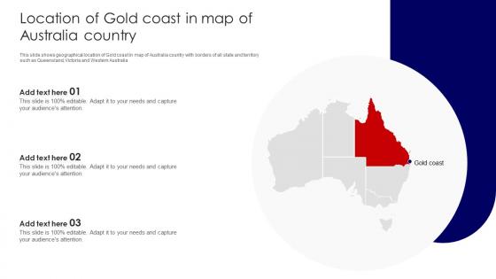 Location Of Gold Coast In Map Of Australia Country