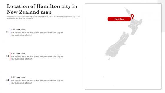 Location Of Hamilton City In New Zealand Map