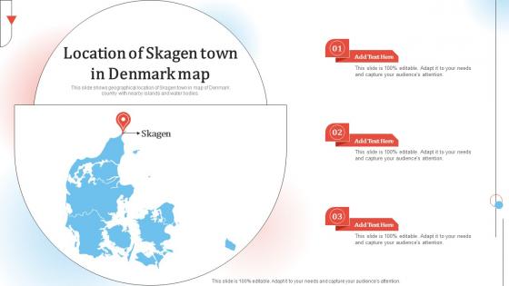 Location Of Skagen Town In Denmark Map
