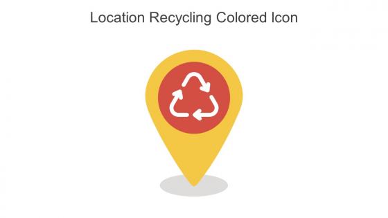 Location Recycling Colored Icon In Powerpoint Pptx Png And Editable Eps Format