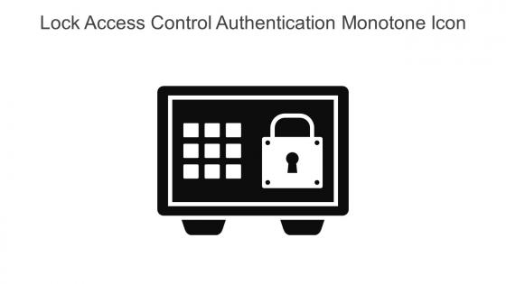 Lock Access Control Authentication Monotone Icon In Powerpoint Pptx Png And Editable Eps Format