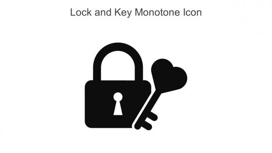Lock And Key Monotone Icon In Powerpoint Pptx Png And Editable Eps Format
