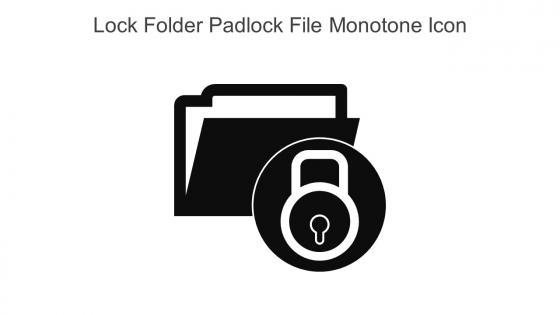 Lock Folder Padlock File Monotone Icon In Powerpoint Pptx Png And Editable Eps Format