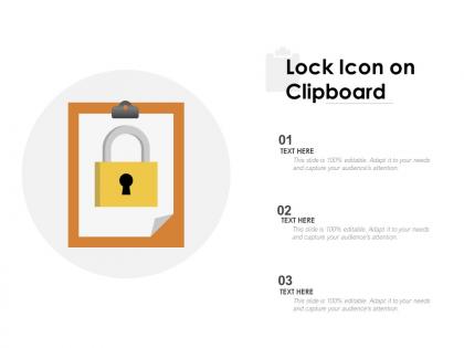 Lock icon on clipboard