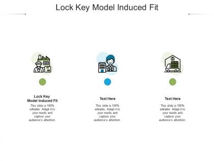 Lock key model induced fit ppt powerpoint presentation professional graphics tutorials cpb