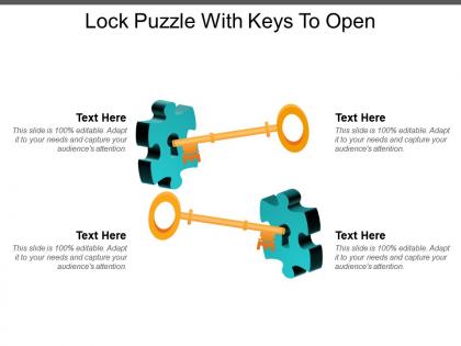 Lock puzzle with keys to open
