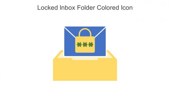 Locked Inbox Folder Colored Icon In Powerpoint Pptx Png And Editable Eps Format