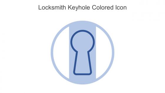 Locksmith Keyhole Colored Icon In Powerpoint Pptx Png And Editable Eps Format