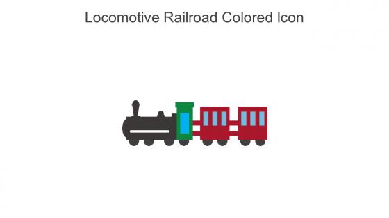 Locomotive Railroad Colored Icon In Powerpoint Pptx Png And Editable Eps Format