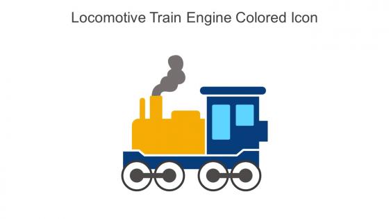 Locomotive Train Engine Colored Icon In Powerpoint Pptx Png And Editable Eps Format