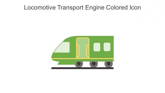 Locomotive Transport Engine Colored Icon In Powerpoint Pptx Png And Editable Eps Format