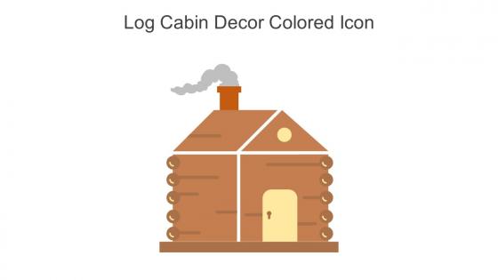Log Cabin Decor Colored Icon In Powerpoint Pptx Png And Editable Eps Format