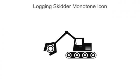 Logging Skidder Monotone Icon In Powerpoint Pptx Png And Editable Eps Format