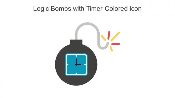 Logic Bombs With Timer Colored Icon In Powerpoint Pptx Png And Editable Eps Format