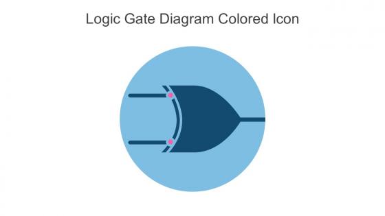 Logic Gate Diagram Colored Icon In Powerpoint Pptx Png And Editable Eps Format