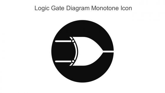 Logic Gate Diagram Monotone Icon In Powerpoint Pptx Png And Editable Eps Format