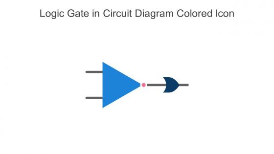 Logic Gate In Circuit Diagram Colored Icon In Powerpoint Pptx Png And Editable Eps Format
