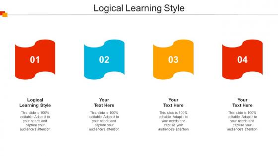 Logical Learning Style Ppt Powerpoint Presentation Slides Icon Cpb