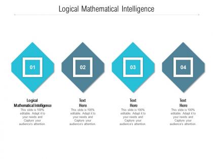 Logical mathematical intelligence ppt powerpoint presentation infographics examples cpb