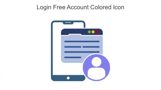 Login Free Account Colored Icon In Powerpoint Pptx Png And Editable Eps Format