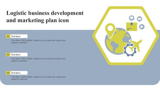 Logistic Business Development And Marketing Plan Icon