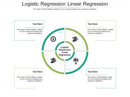 Logistic regression linear regression ppt powerpoint presentation layouts master slide cpb