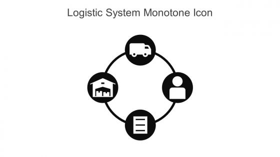 Logistic System Monotone Icon In Powerpoint Pptx Png And Editable Eps Format