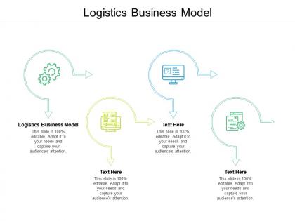 Logistics business model ppt powerpoint presentation portfolio graphics design cpb