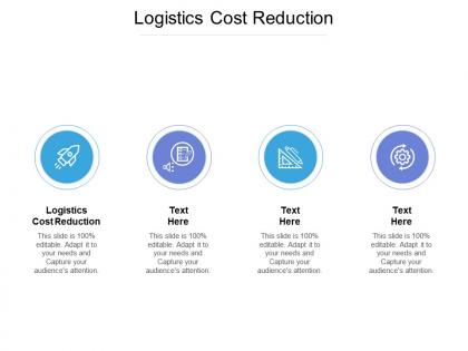 Logistics cost reduction ppt powerpoint presentation icon outfit cpb