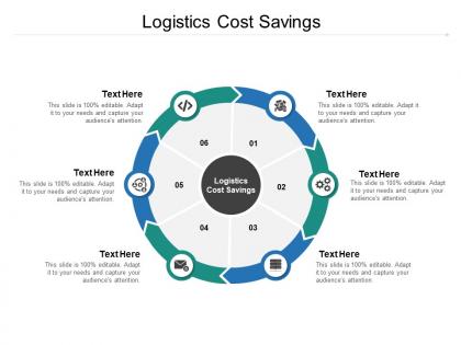 Logistics cost savings ppt powerpoint presentation file graphics cpb