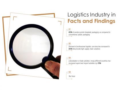Logistics industry in facts and findings