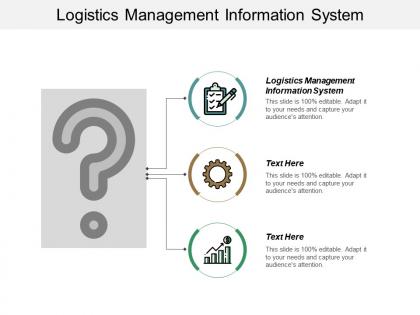 Logistics management information system ppt powerpoint presentation pictures styles cpb