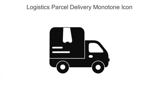 Logistics Parcel Delivery Monotone Icon in powerpoint pptx png and editable eps format