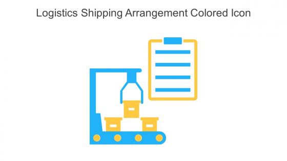 Logistics Shipping Arrangement Colored Icon In Powerpoint Pptx Png And Editable Eps Format