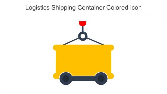 Logistics Shipping Container Colored Icon in powerpoint pptx png and editable eps format