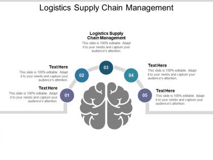 Logistics supply chain management ppt powerpoint presentation file slide cpb