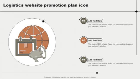 Logistics Website Promotion Plan Icon