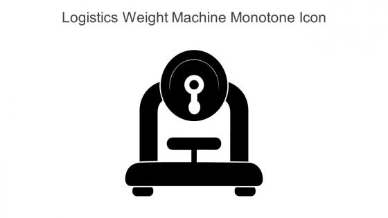 Logistics Weight Machine Monotone Icon in powerpoint pptx png and editable eps format