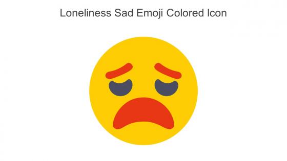 Loneliness Sad Emoji Colored Icon In Powerpoint Pptx Png And Editable Eps Format
