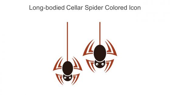 Long Bodied Cellar Spider Colored Icon In Powerpoint Pptx Png And Editable Eps Format